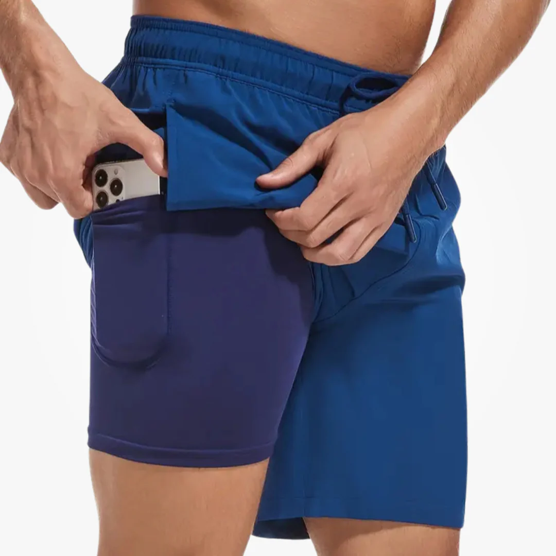 Boxhero 3-in-1 Quick-Dry Swim Trunks with Compression Liner - Image 11