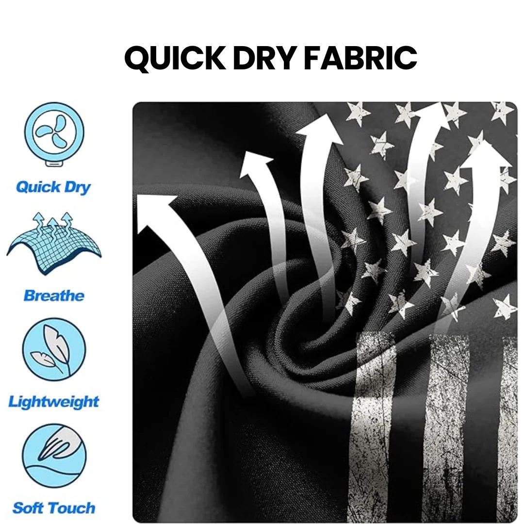 BoxHero USA Quick-Dry Swim Trunks with Built-In Liner - Image 5